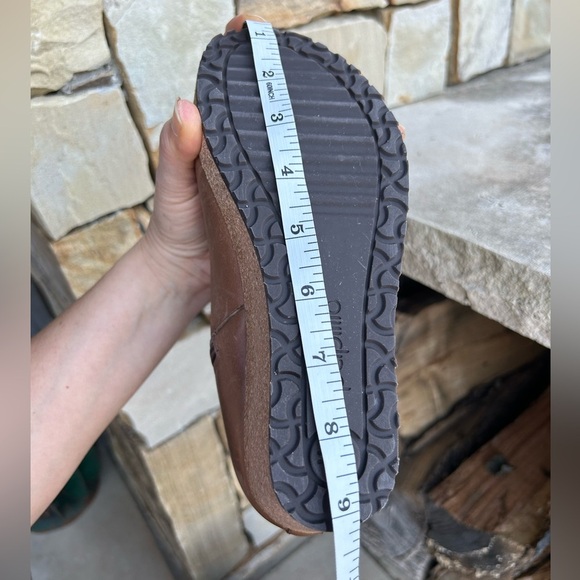 Birkenstock Papillio Ebba Brown Wedge Cork Ankle Boots Anthropologie Sz-36. C - Picture 13 of 14